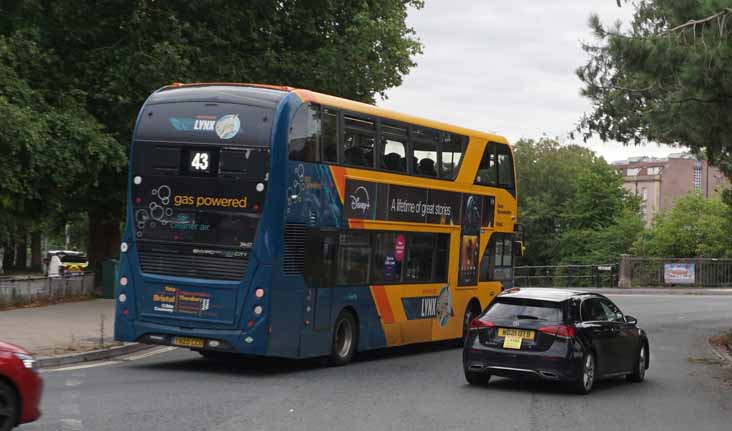 First Bristol Scania N280UD Alexander Dennis Enviro400CNGCITY 39457 Lynx